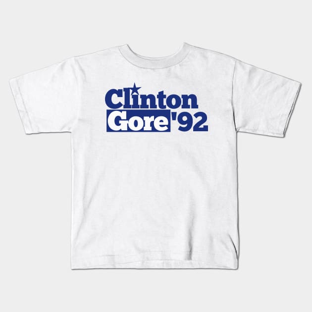 Clinton Gore 92 Kids T-Shirt by bubbsnugg